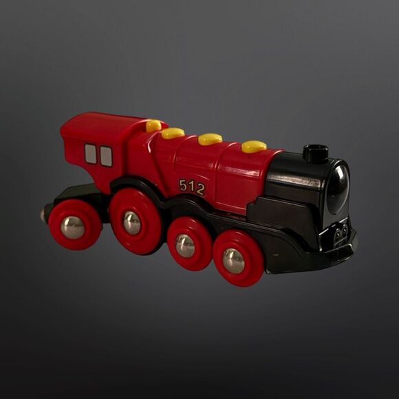 BRIO World Wooden Mighty Red Action Locomotive Lights & Sounds Works! A11 - Picture 8 of 8